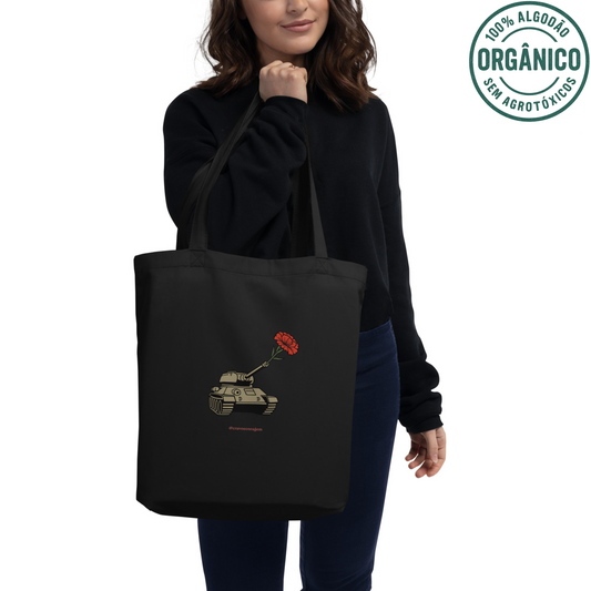 Tote Bag Ecológica Algodão Orgânico "Cravo no Canhão” | Sustentável