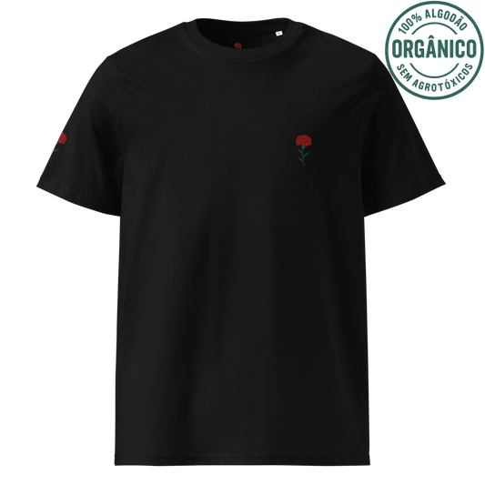 T-Shirt Unissex Algodão Orgânico “Cravo Duplo Bordado” | Sustentável